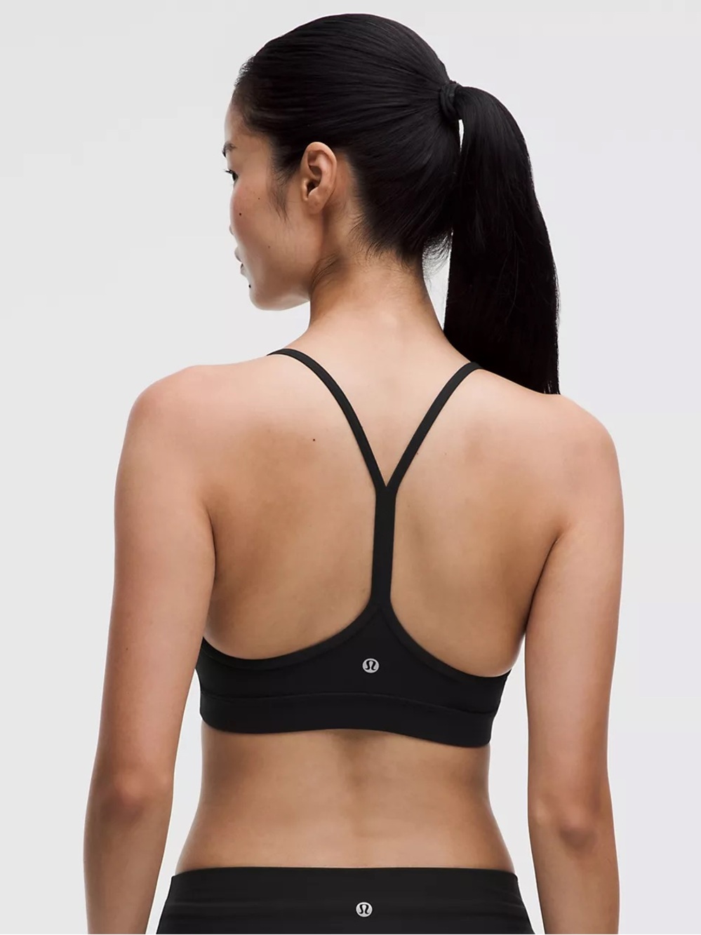 Lululemon Flow Y Bra Nulu Light Support A-C Cups in Black